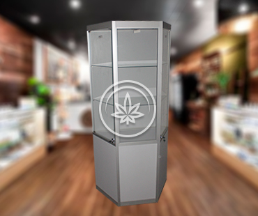 Marijuana Corner Display Cases