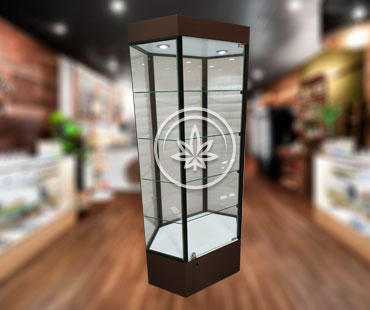 Marijuana Hexagonal Display Cases