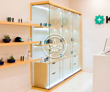 Marijuana Wall Upright Display Cases