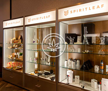 Marijuana Wall Upright Display Cases