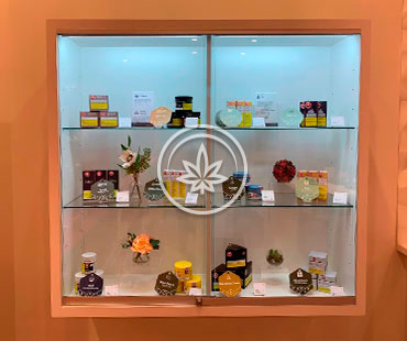 Marijuana Wall Mounted Display Cases