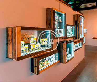 Marijuana Wall Mounted Display Cases